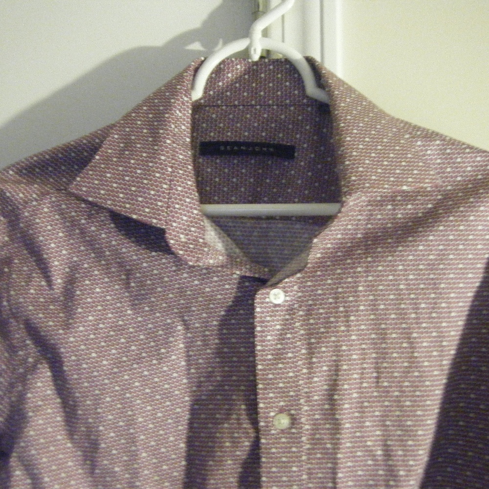 Men Sean John French Cuff Shirt Size 15.5 32/33